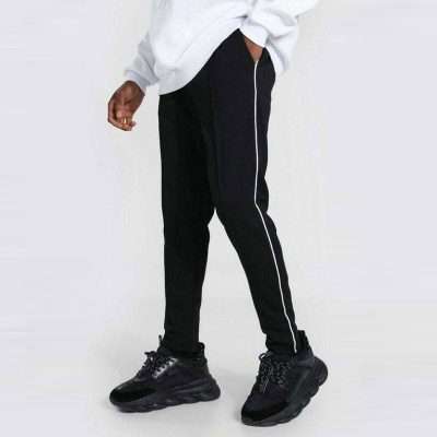 Charcoal Summer Open hem Trousers For Men 3