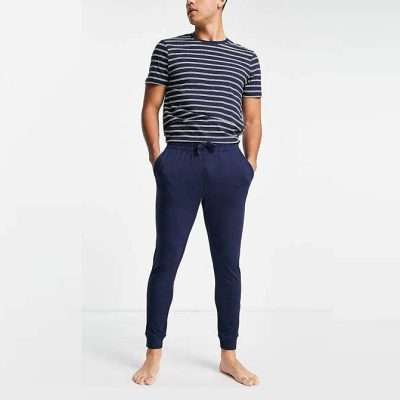 Charcoal Summer Open hem Trousers For Men 5